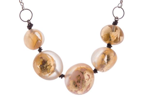 Gold Leaf Pebbles